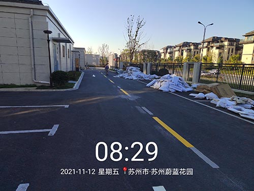 蘇州道路標線冷漆多少錢一平？道路劃線價格多少一米？